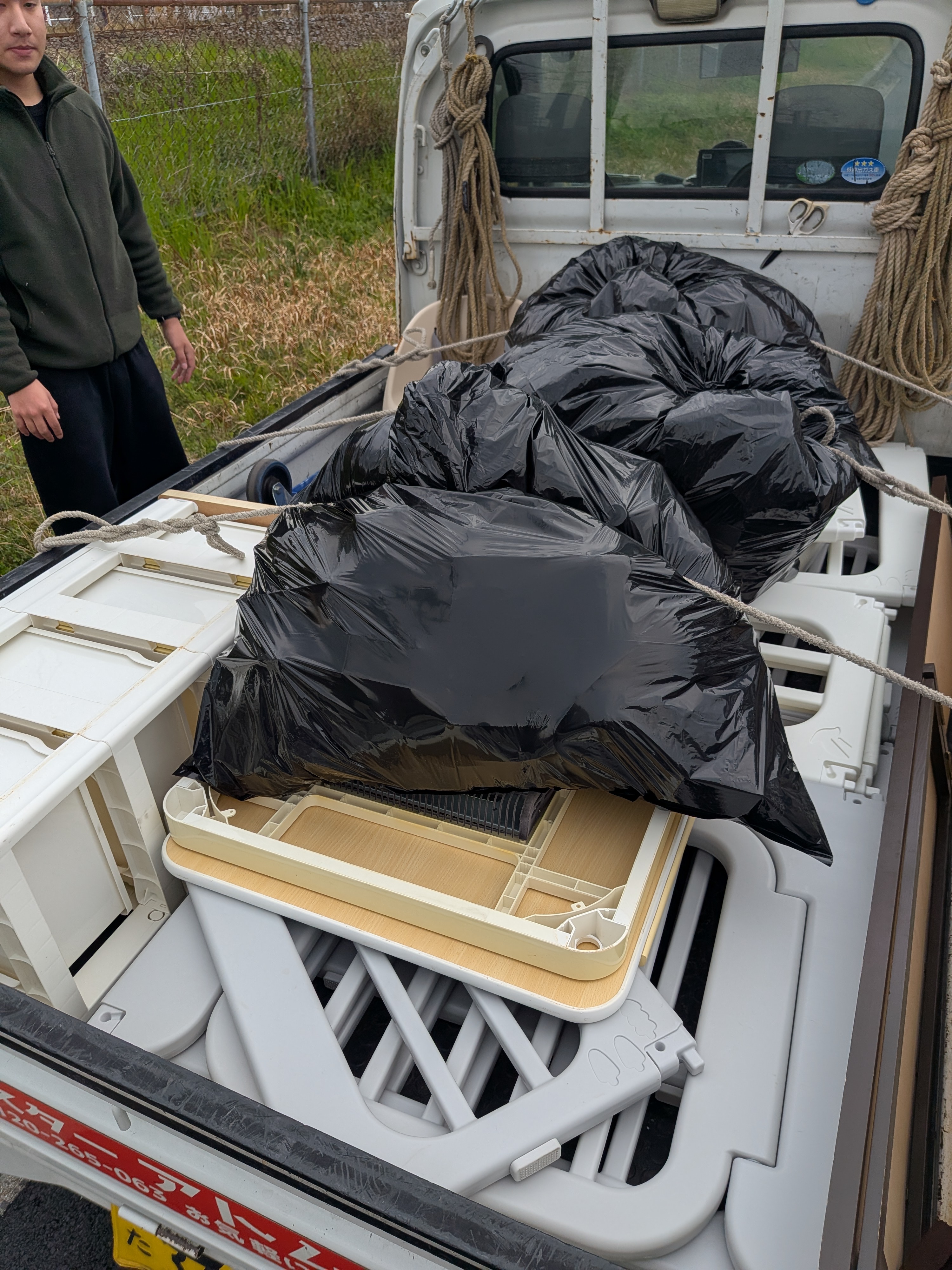 本日、大分市大手町マンションに引っ越し不要物の引き取りに
